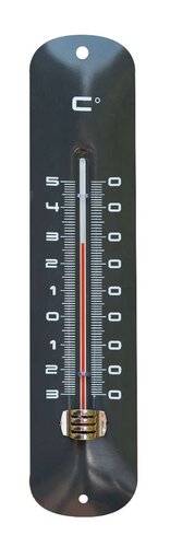 Nature muurthermometer metaal antraciet - afbeelding 1