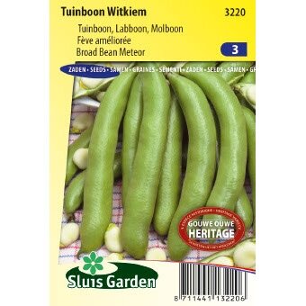 Tuinboon zaden Witkiem 80 gram